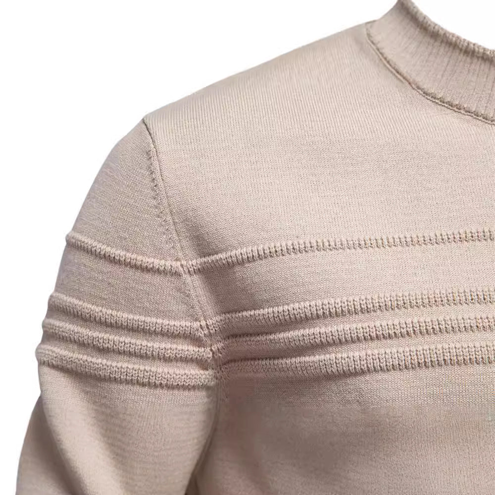 Herren Strickpullover mit modernem Strukturdesign und Komfortpassform EB