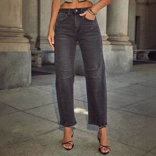 Damen High-Waist Jeans im lässigen Urban-Style EB