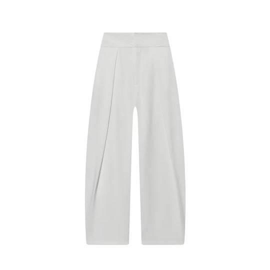Damen elegante weite Hose mit feinen Falten EB