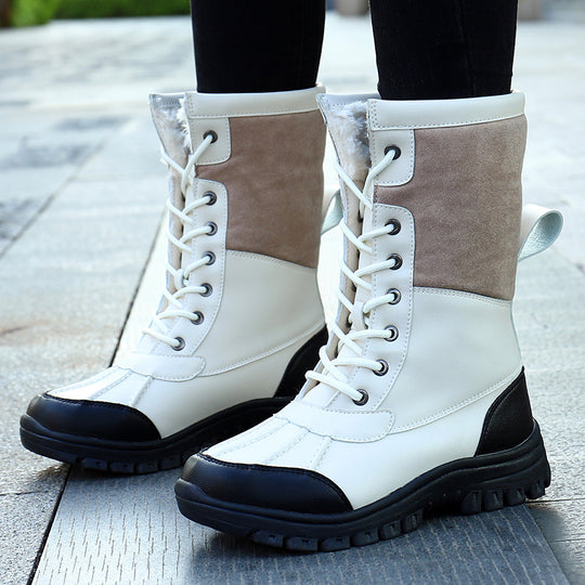 Damen Gefütterte Winterstiefel mit rutschfester Sohle und isolierendem Innenfutter EB