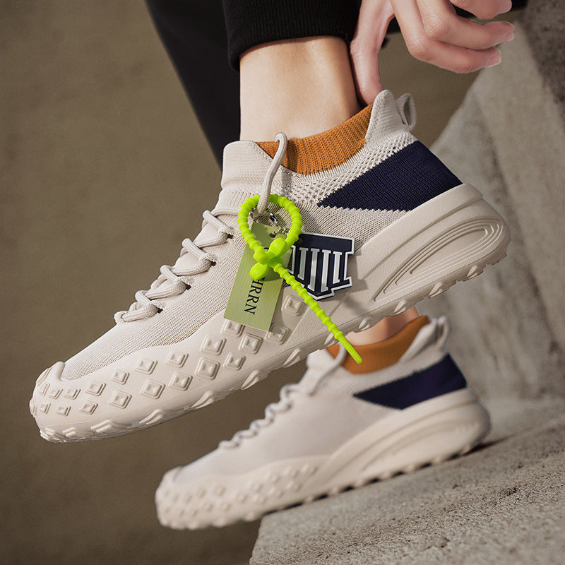 Damen Sportliche Sneaker mit hoch atmungsaktivem Strick-Obermaterial und rutschfester Sohle EB