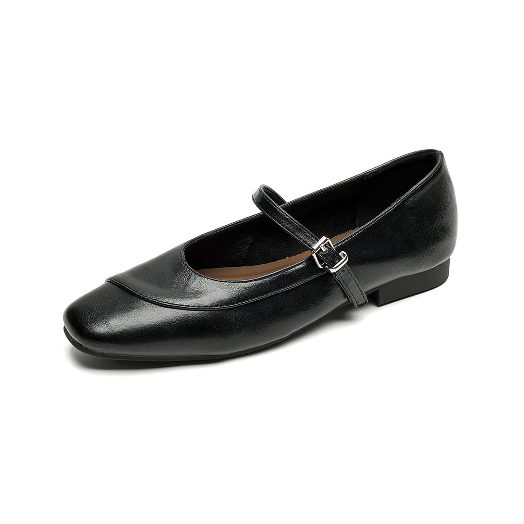 Damen elegante Ballerinas mit modischem Riemchen EB
