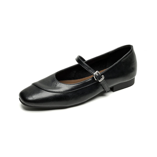 Damen elegante Ballerinas mit modischem Riemchen EB