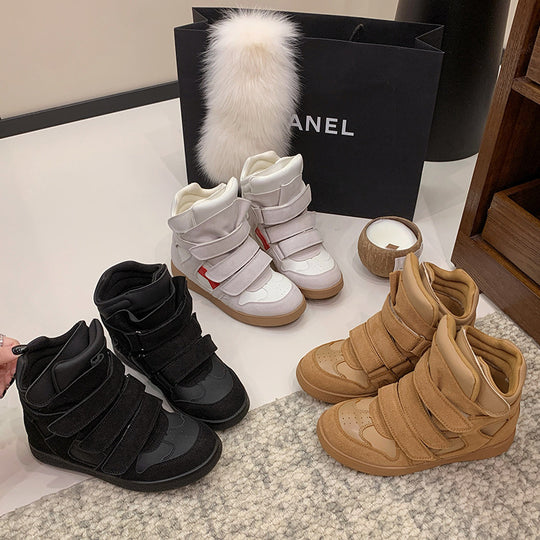 Damen Hochwertige Sneaker mit verstellbarem Klettverschluss und dämpfender Innensohle EB