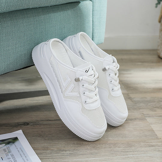 Damen atmungsaktive Slip-On Sneakers mit bequemer Dämpfung EB