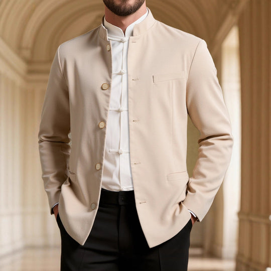 Herren modischer Stehkragenblazer EB