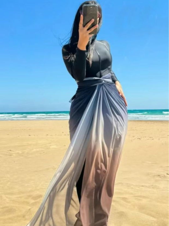 Damen eleganter Strandüberwurf EB