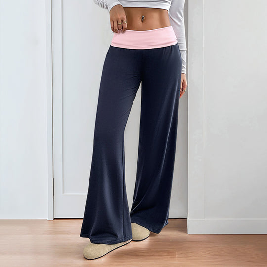 Damen Weite Sporthose mit elastischem Bund und gemütlichem Schnitt EB