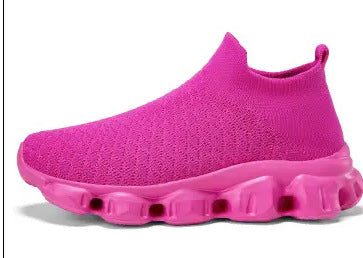 Damen Atmungsaktive Strick-Laufschuhe mit rutschfester Sohle EB