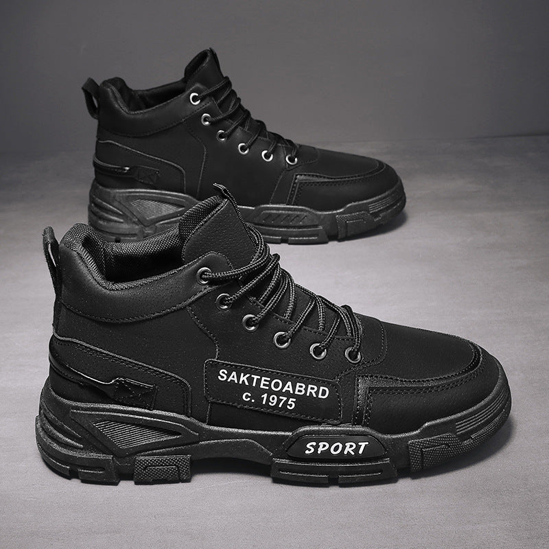 Damen Sportliche High-Top Sneakers mit rutschfester Sohle und atmungsaktivem Innenfutter EB