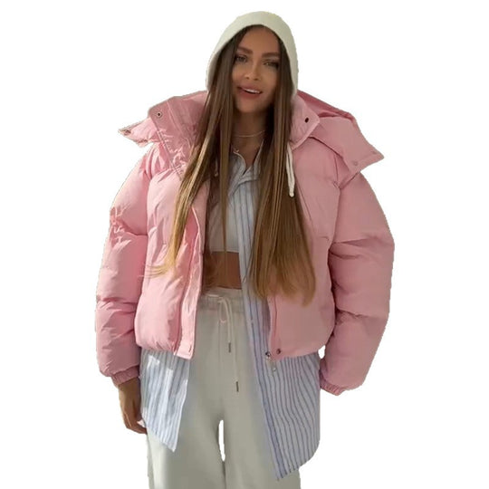 Damen wärmedämmende Steppjacke mit Kapuze EB