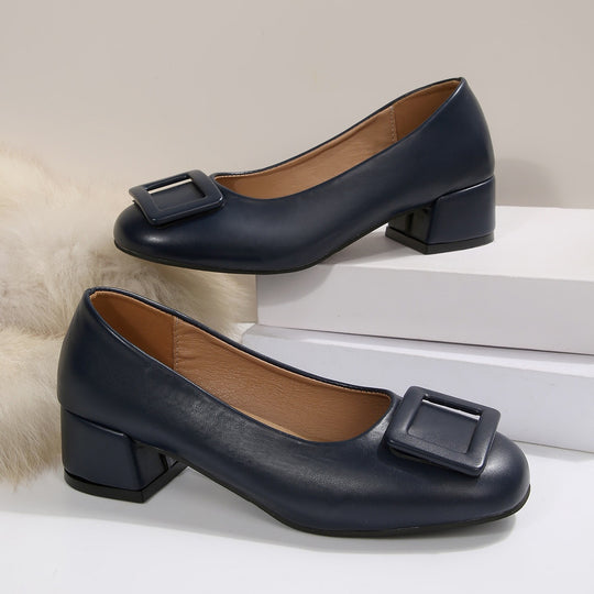 Damen elegante Ballerinas mit modischem Schnallen-Detail EB