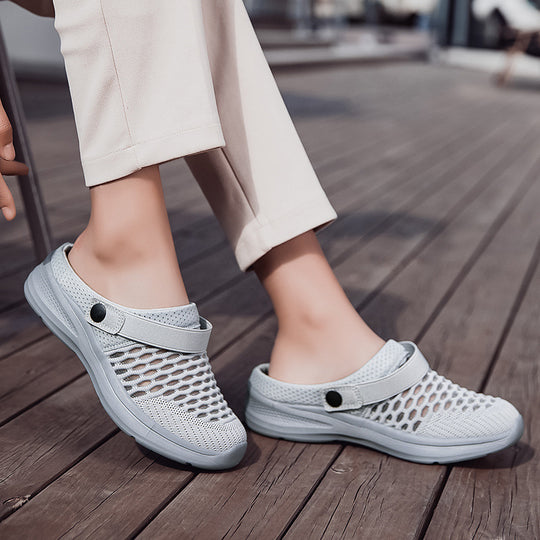 Damen Atmungsaktive Freizeitclogs mit praktischem Fersenriemen EB