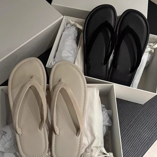 Damen Zehentrenner mit weich gepolsterter Sohle und elegantem Riemendesign EB