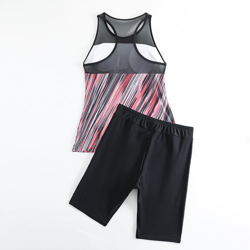 Damen sportliches Tankini-Set mit atmungsaktivem Racerback EB