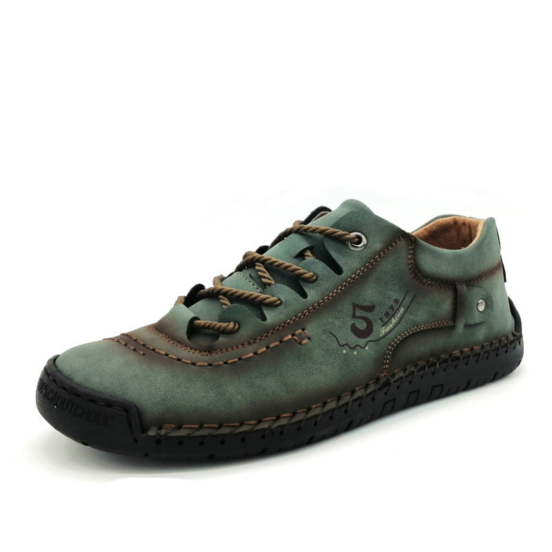 Damen bequeme Freizeitschuhe aus hochwertigem Leder mit rutschfester Sohle EB