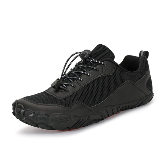Herren nan leichter Schnellzug-Trekkingschuh mit Gummizehschutz, atmungsaktivem Meshoberteil und profiliertem Outdoor-Laufsohle EB