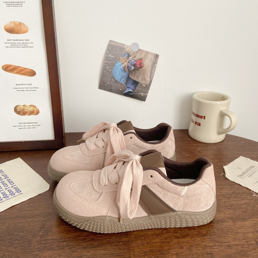 Damen Sportliche Komfort Sneaker mit elastischen Schnürsenkeln und atmungsaktiven Einsätzen EB