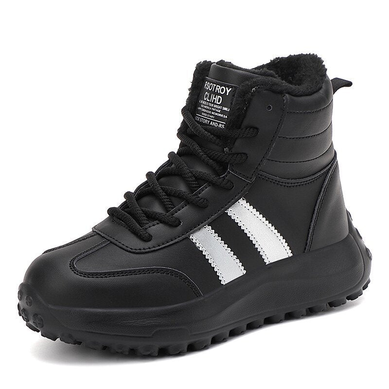 Damen Hohe und isolierte Winterstiefel mit rutschfester Sohle EB