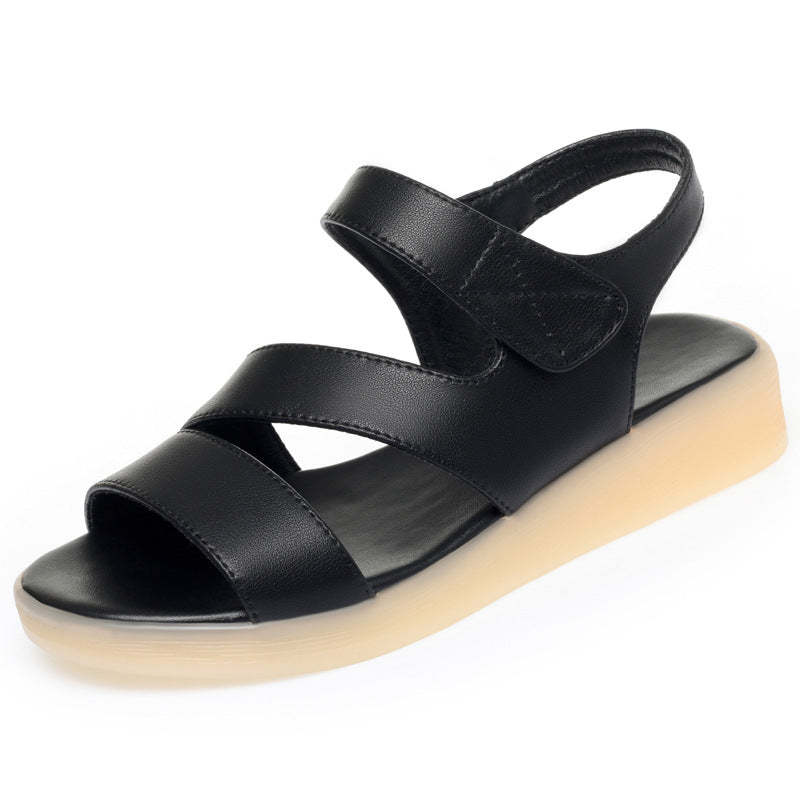 Damen Komfortable Sandalen mit verstellbarem Fesselriemen und dämpfender Sohle EB
