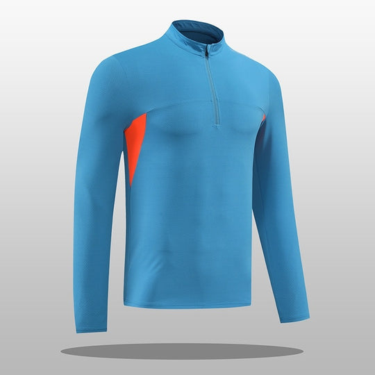 Herren Funktions-Thermoshirt mit Stehkragen und Reißverschluss EB