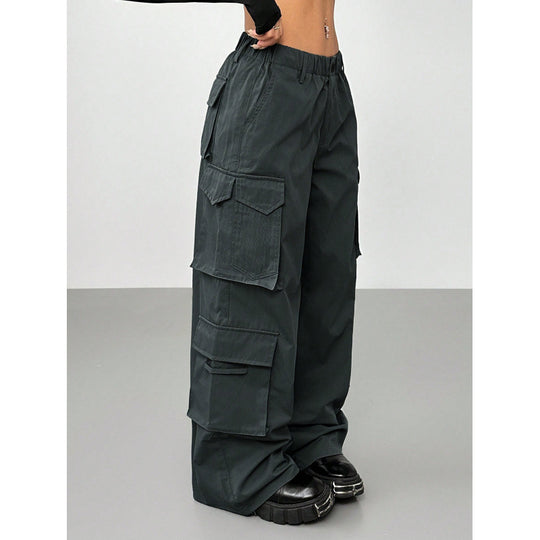 Damen Cargo-Hose mit weitem Schnitt und praktischen Taschen EB