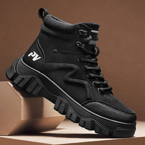Damen Chunky High-Top Sneakers mit strapazierfähiger Sohle EB