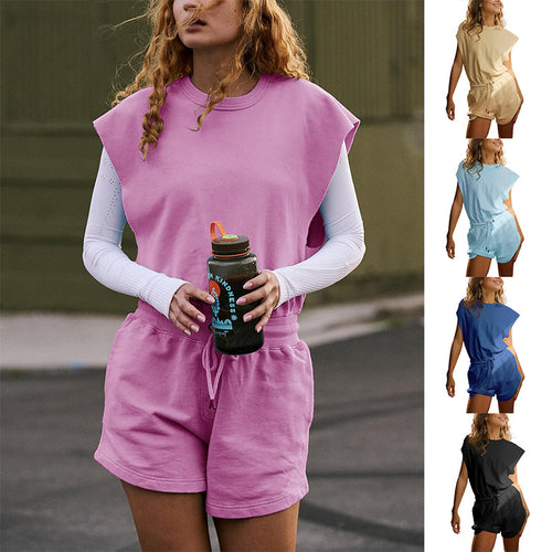 Damen Sportliches Kurzarm-Outfit EB