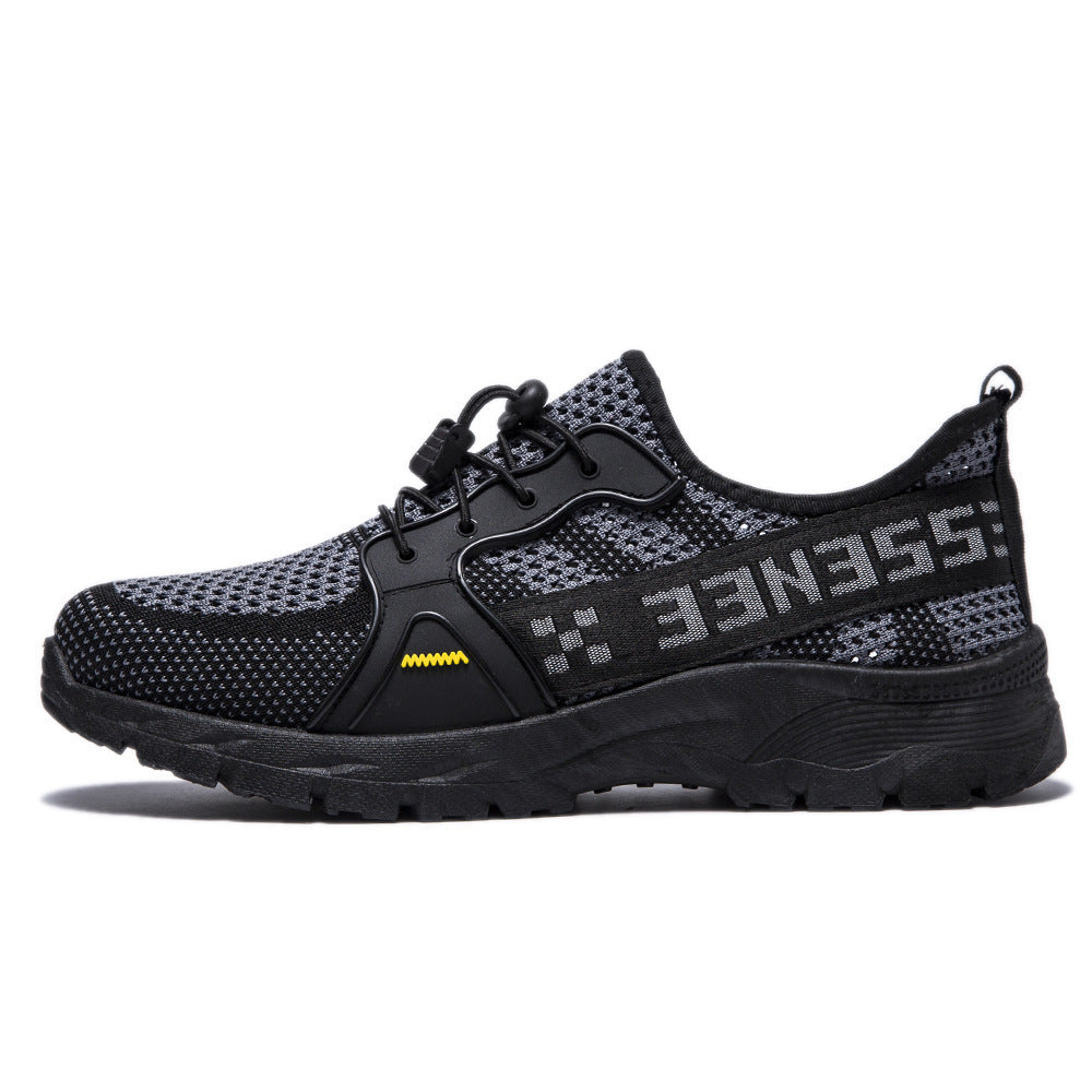 Damen Sportliche Mesh-Sneaker mit druckdämpfender Sohle und elastischem Schnürsystem EB