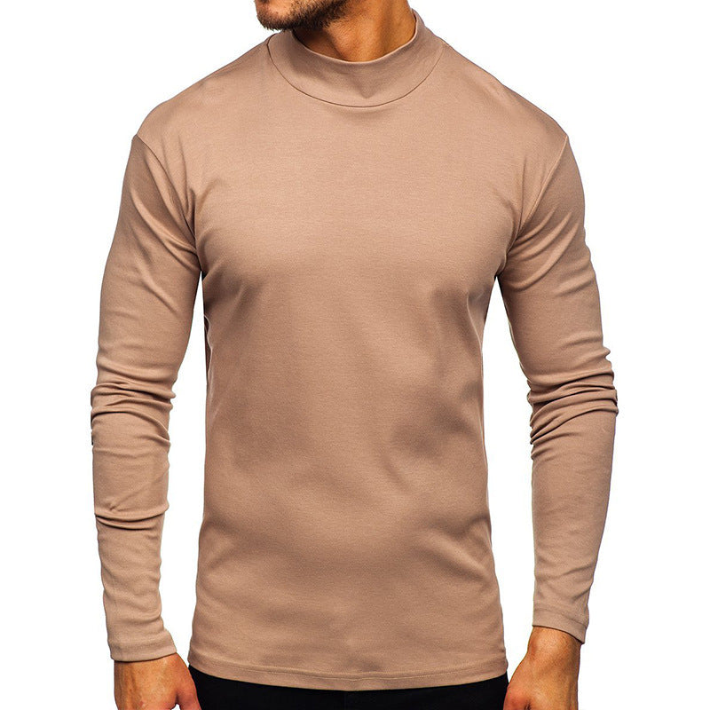 Herren Langarmshirt mit Stehkragen aus hochwertigem Material EB