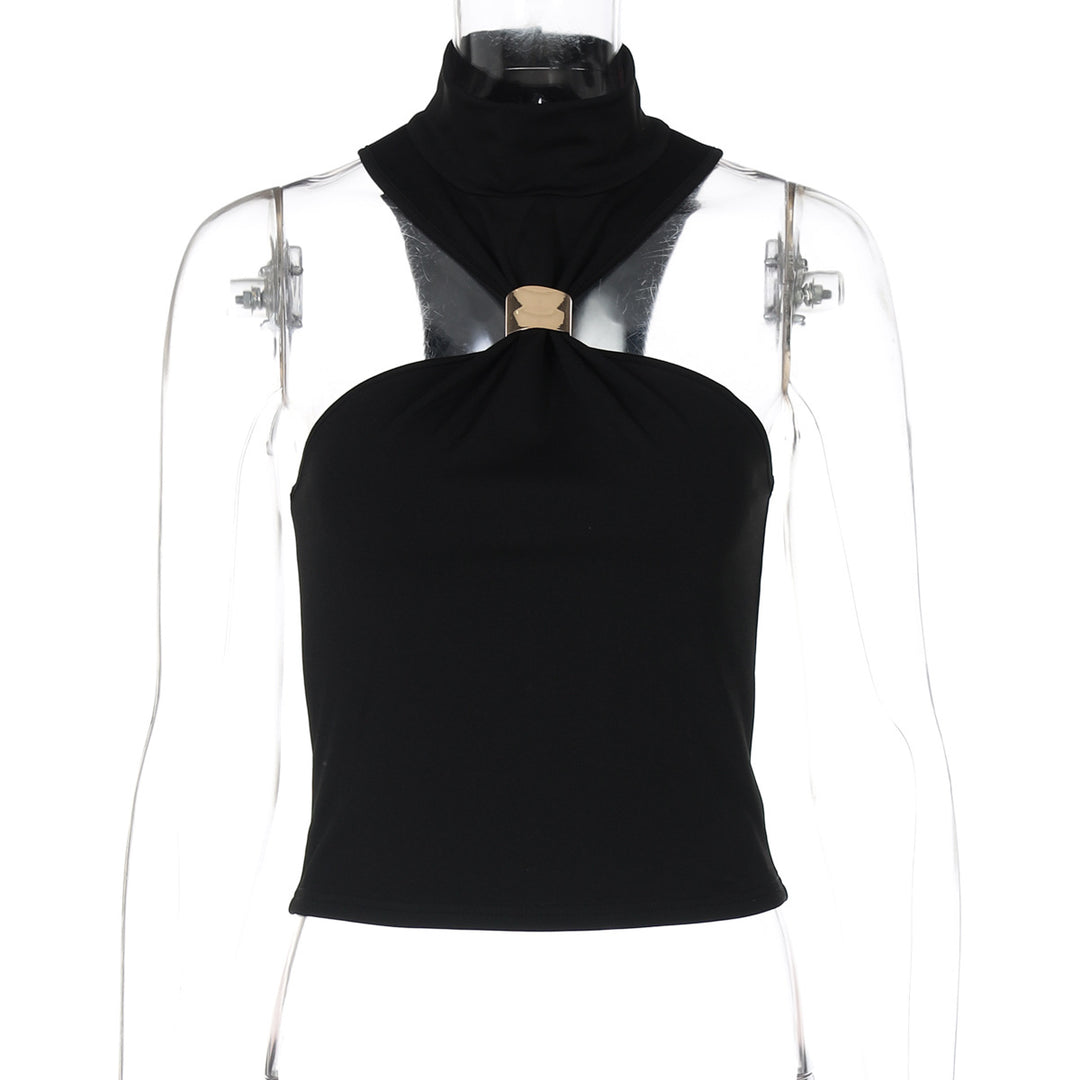 Damen modernes High-Neck Top EB