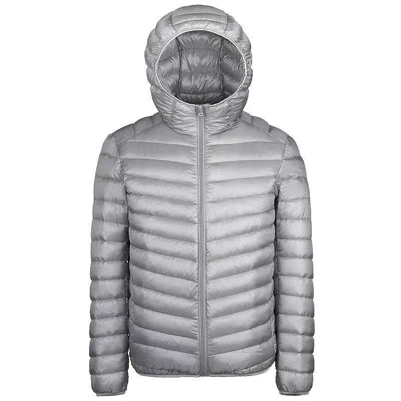 Herren nan ultraleichte Packbare Microsteppjacke mit Stehkragen, wattierter Isolierung und windabweisender Hülle EB