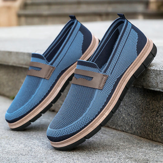 Damen Sportliche Slip-On Schuhe mit elastischem Obermaterial EB