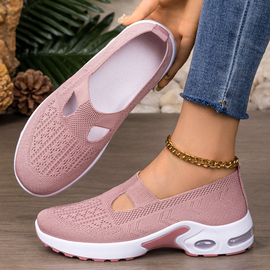 Damen Freizeit Sneakers mit atmungsaktiver Strickoberfläche EB