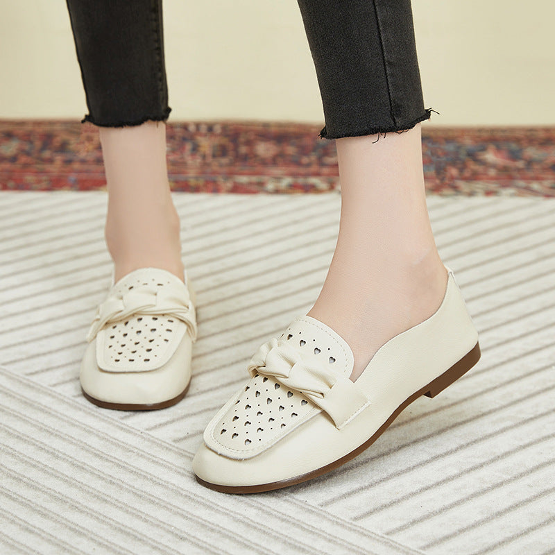 Damen Bequeme Mokassins mit modischem Schnallen-Design EB