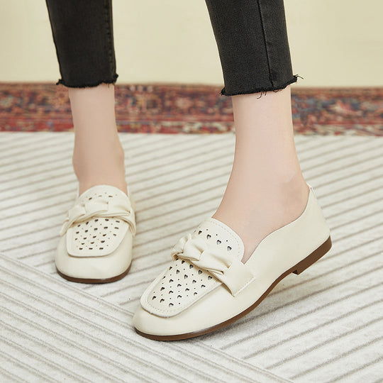Damen Bequeme Mokassins mit modischem Schnallen-Design EB