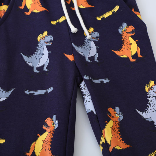 Jungen Jogginghose mit freundlichem Dinosaurier-Design EB