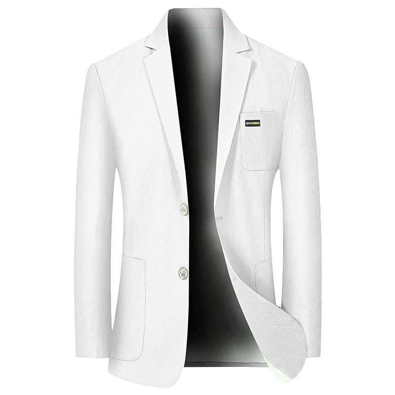 Herren Modernes Stretch Business-Sakko mit schmalem Schnitt und aufgesetzten Taschen EB