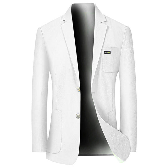 Herren Modernes Stretch Business-Sakko mit schmalem Schnitt und aufgesetzten Taschen EB