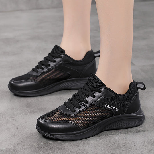 Damen Atmungsaktive Sneakers mit flexiblem Mesh-Obermaterial und Dämpfung EB