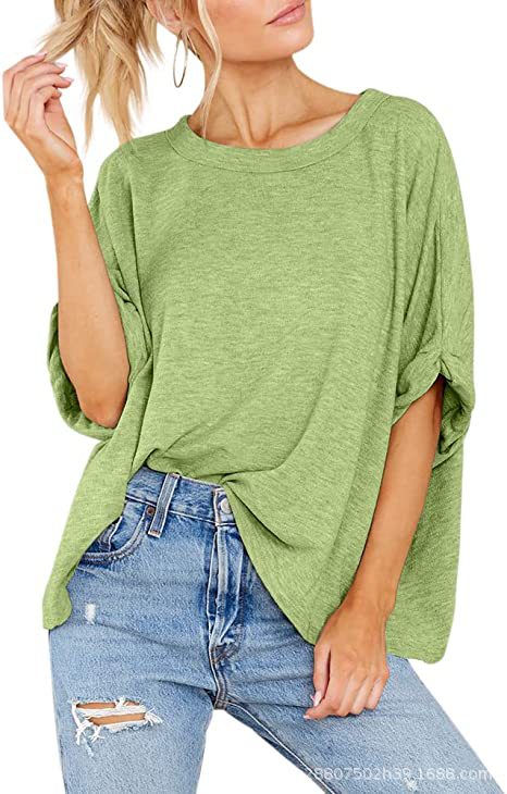 Damen lässiges Oversized T-Shirt EB