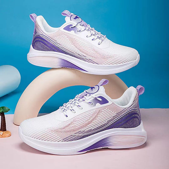 Damen Sportliche Laufschuhe mit atmungsaktivem Mesh-Obermaterial und stoßdämpfender Sohle EB