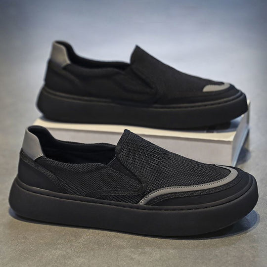 Damen Bequeme Slip-On Sneakers mit atmungsaktiver Mesh-Oberfläche und rutschfester Laufsohle EB