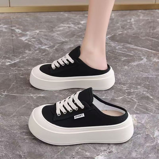 Damen Plateauslipper mit sportlichem Design und bequemer Passform EB