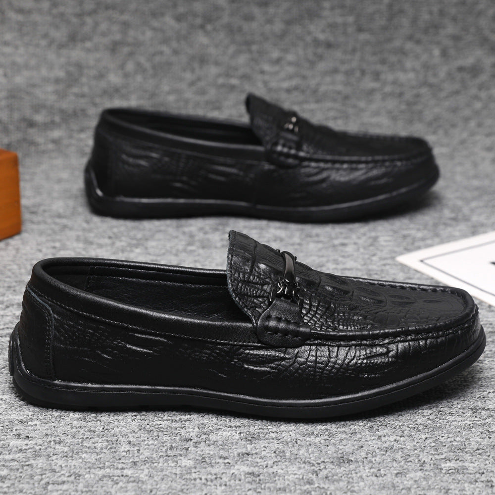 Herren Mokassins mit eleganter Prägung EB