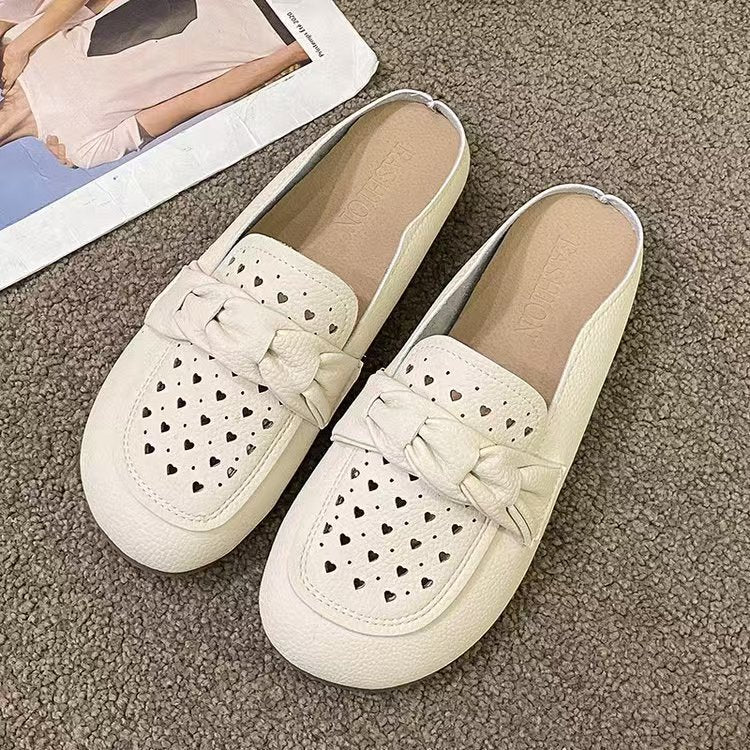 Damen Modische Clogs mit bequemem Knopfdetail EB