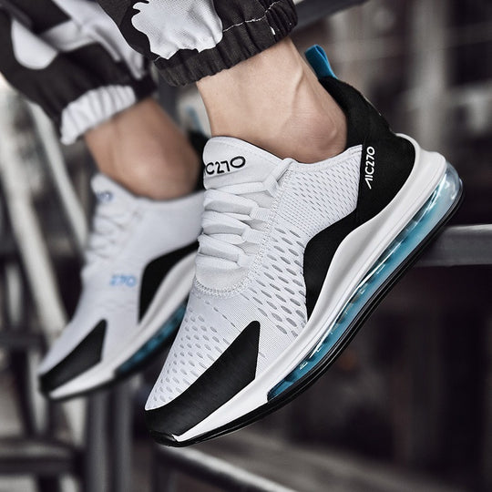 Herren moderne Air‑Cushion City‑Run Sneaker mit belüfteter Mesh‑ und TPU‑Stützstruktur EB