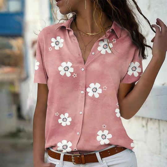 Damen Bluse mit floralem Design EB