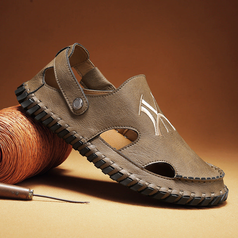 Damen Bequeme Clogs mit verstellbarem Riemen und rutschfester Sohle EB