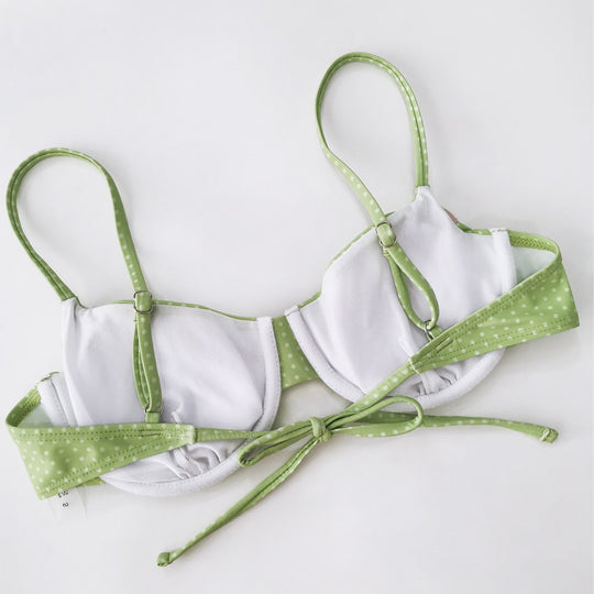 Damen gepunkteter Bikini mit verspieltem Design EB